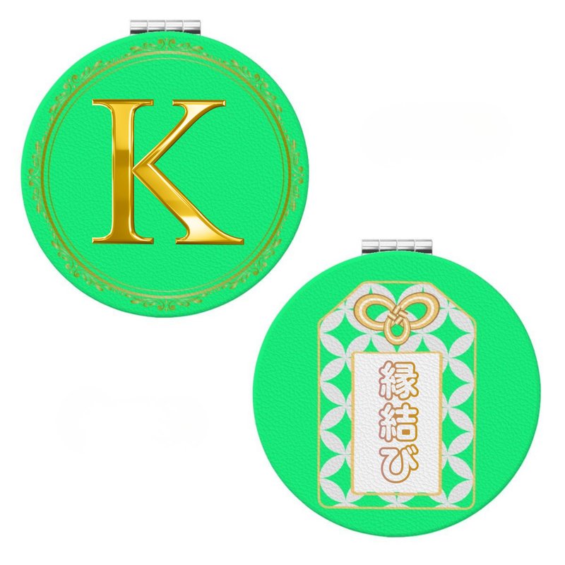 【看见与推角未来的随身镜】绿色・GREEN・绿色 - 彩妆刷具/镜子/梳子 - 人造皮革 绿色