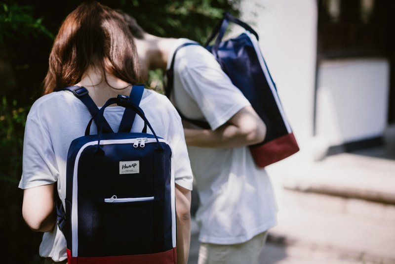 BACKPACK Navy / Red - 后背包/双肩包 - 聚酯纤维 蓝色