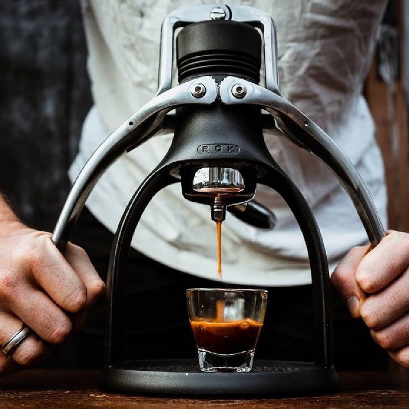 套装组│【英国】ROK 浓缩咖啡机 (黑) / 手摇磨豆机 - 咖啡壶/周边 - 铝合金 黑色