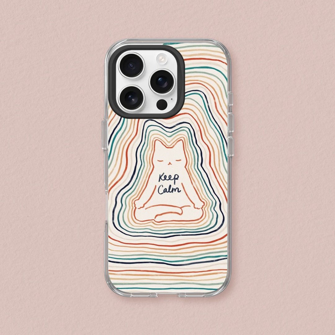 Clear透明防摔手机壳∣ilovedoodle系列/冷静 for iPhone - 手机壳/手机套 - 塑料 透明