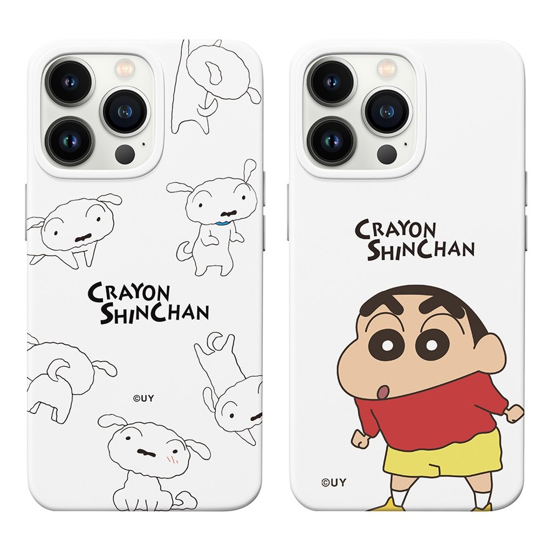 蜡笔小新简约白系列防摔iPhone手机壳 - 手机壳/手机套 - 塑料 多色