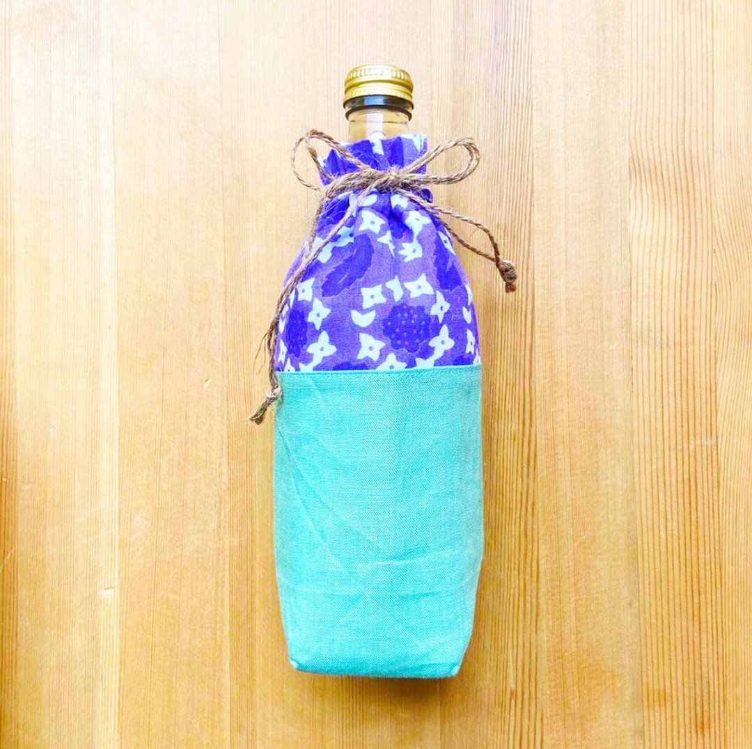 Bottle cover Hydrangea / Lace cap hydrangea - 其他 - 棉．麻 紫色