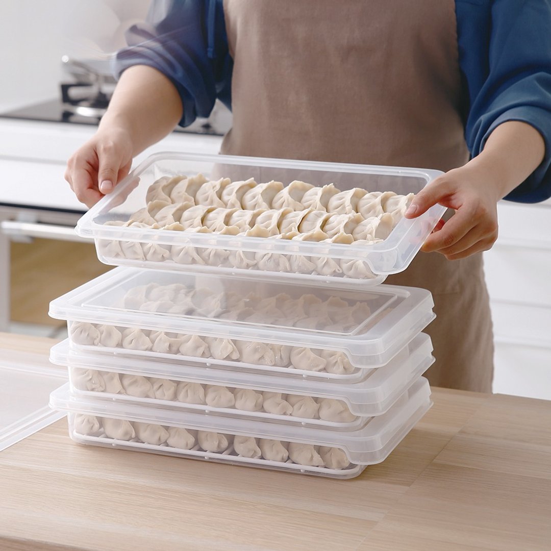 日本天马 冰箱水饺/面点冷藏冷冻保鲜盒 2入 - 收纳用品 - 塑料 透明