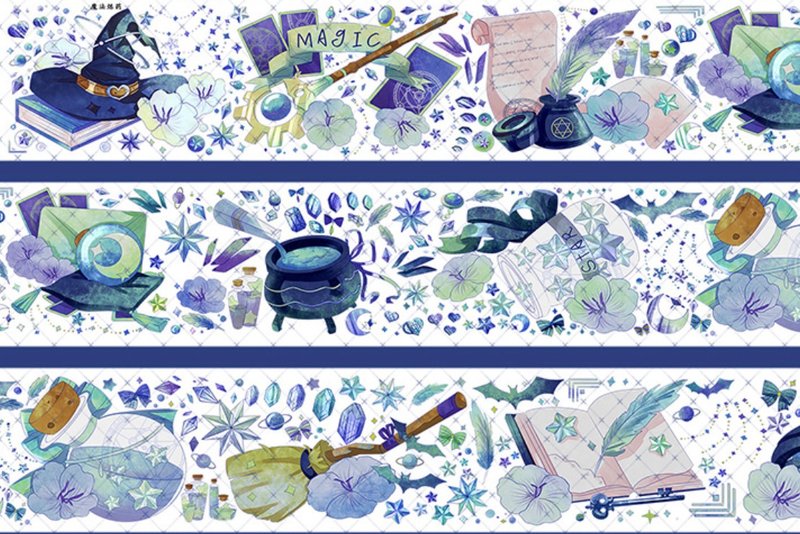 魔法炼药 PET 纸胶带 水晶特油 - 纸胶带 - 其他材质 多色