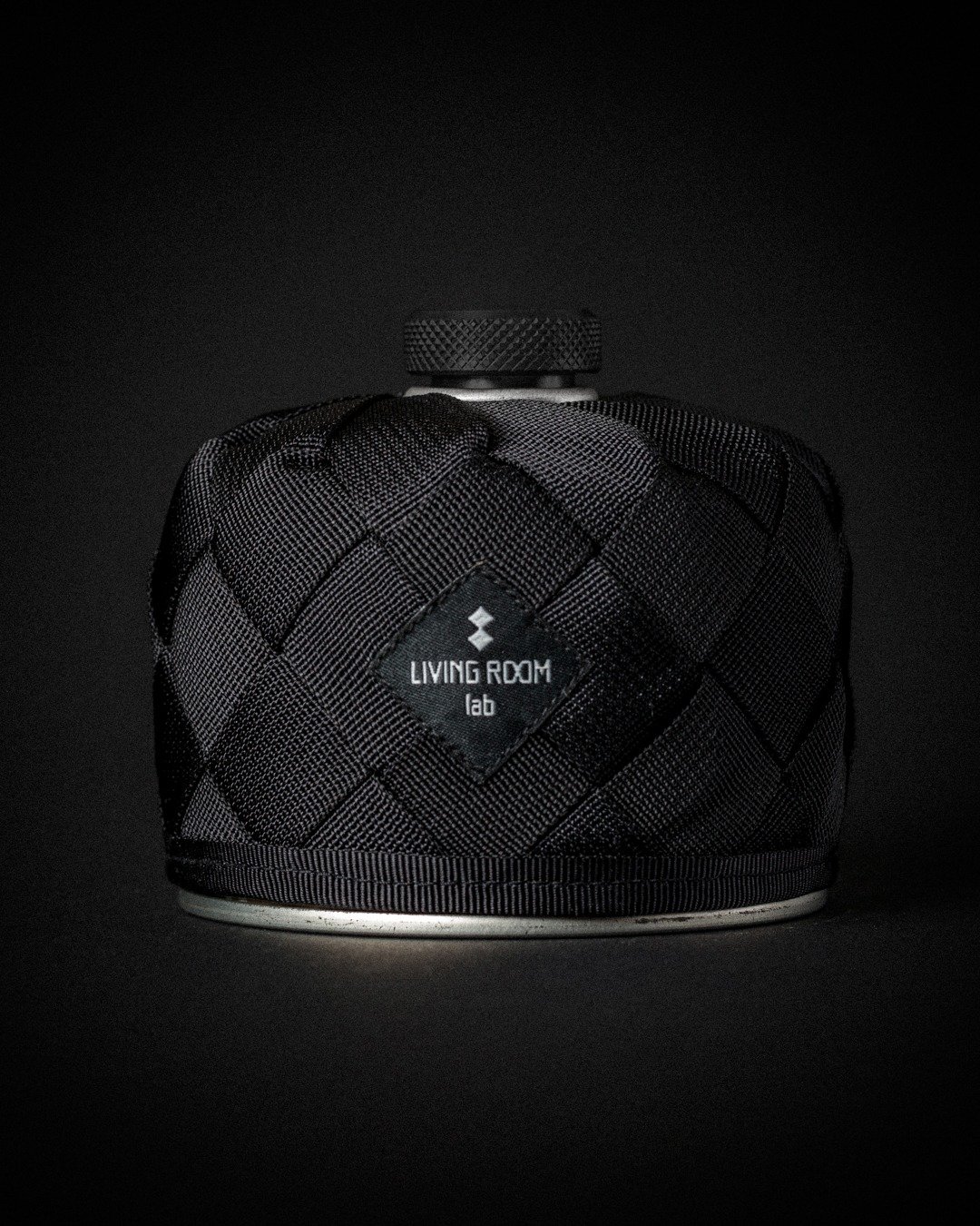 白logo CROWN OD 230 高山瓦斯罐套 手工编织 Molle 喷灯 高山瓦 - 露营用品 - 其他材质 黑色