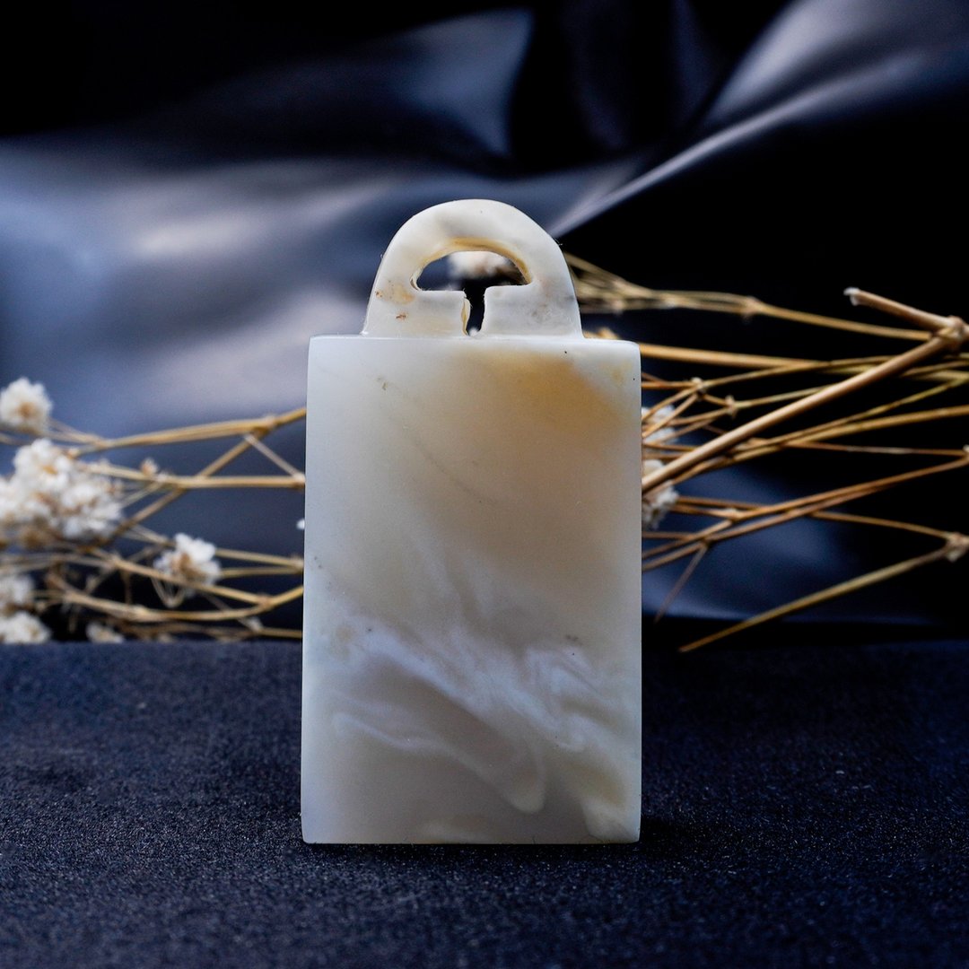 客制化手工印章-|老挝石钮 2.8x1.6 CM|手工篆刻印章 - 印章/印台 - 石头 