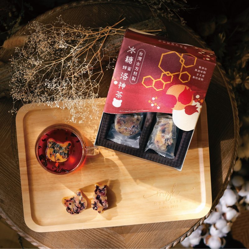 冰糖蜂蜜洛神茶 - 蜂蜜/黑糖 - 纸 红色