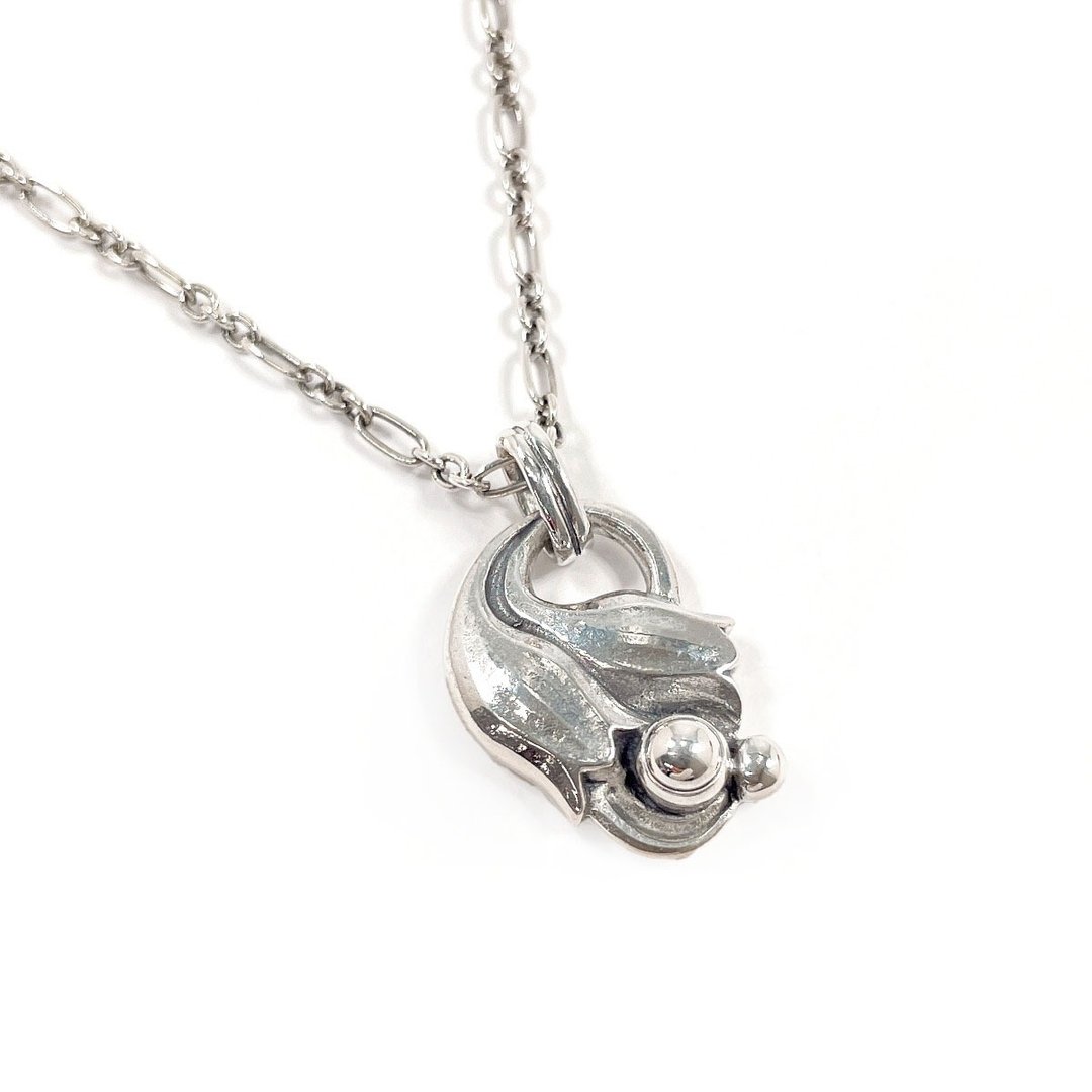 【日本直送 9 成新美品】Georg Jensen 乔治杰生 项链 年度坠饰 1999 Heritage 系列 - 项链 - 纯银 银色