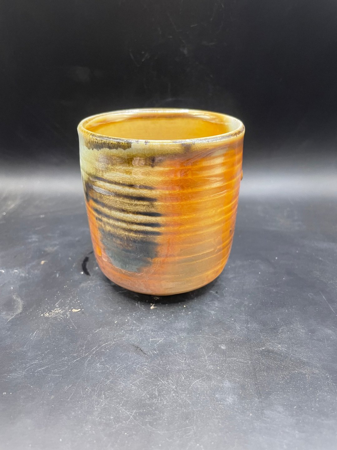 柴烧瓷土雪景握杯 - 其他杯子 - 瓷 金色