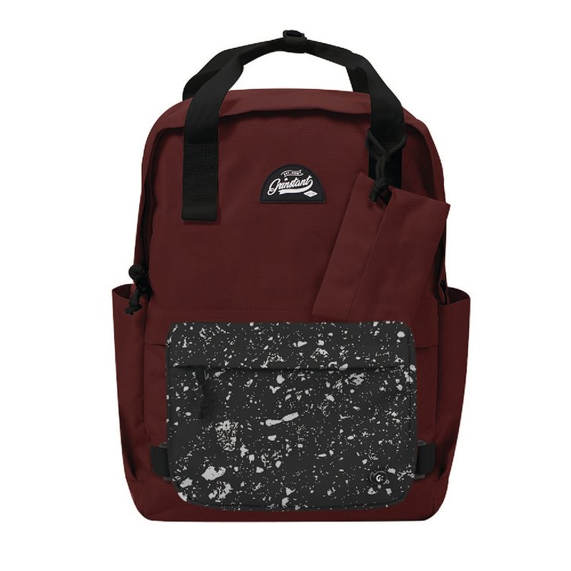Grinstant混搭可拆组式15.6寸后背包 - 冒险系列 (深红配喷漆) - 后背包/双肩包 - 聚酯纤维 红色