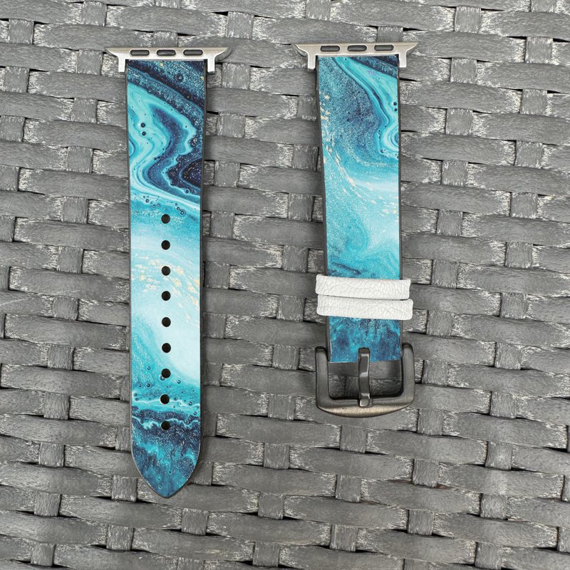 海洋蓝海洋玛瑙 Apple Watch 潮流硅胶表带 - hw301 - 表带 - 硅胶 多色