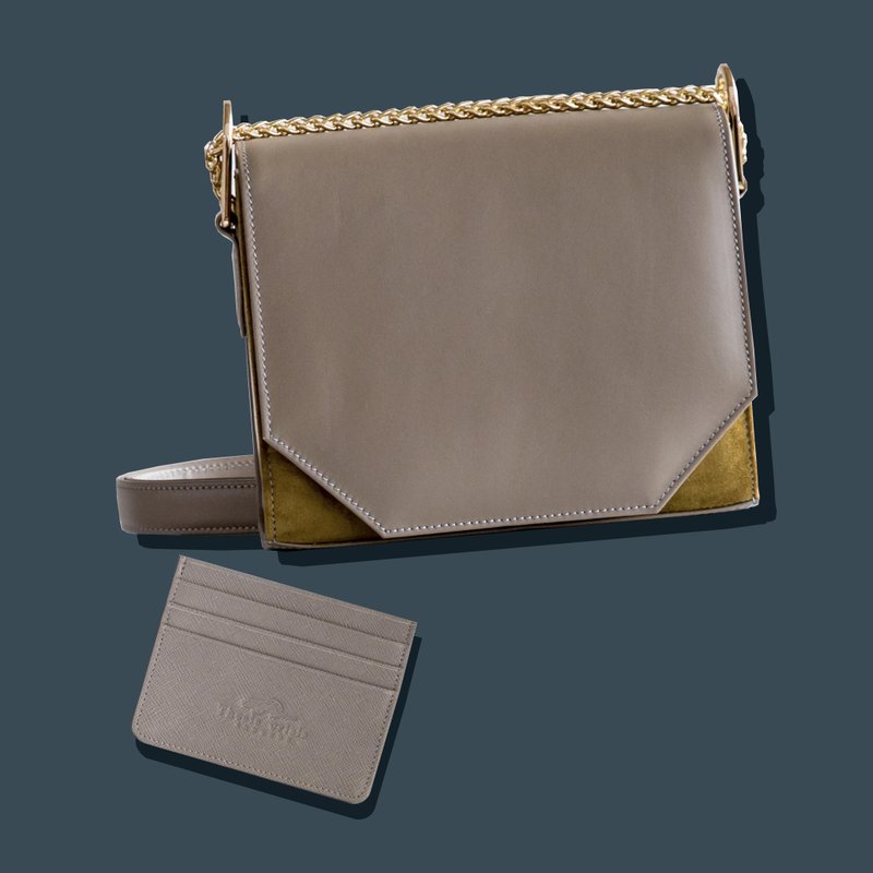 LUCKY BAG- PANDORA SMALL LEATHER BAG  AND H CARD HOLDER - 侧背包/斜挎包 - 真皮 多色