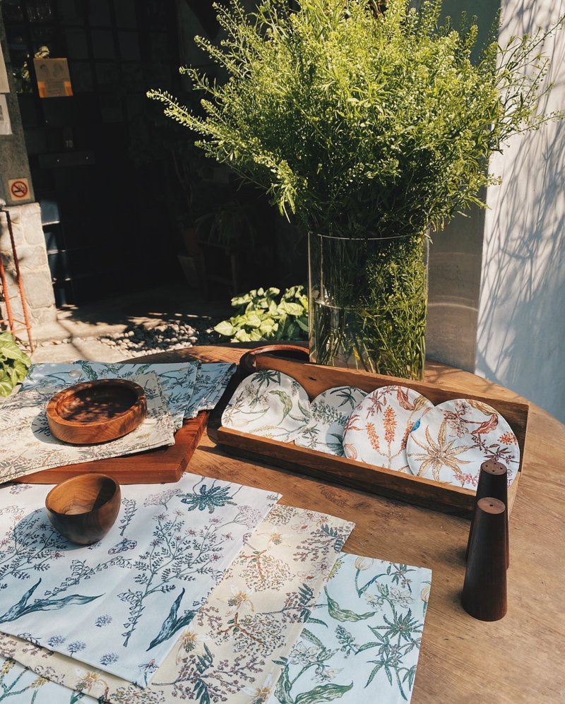 手工纯棉帆布餐垫 30X45cm 三种款式 - 餐垫/桌巾 - 棉．麻 