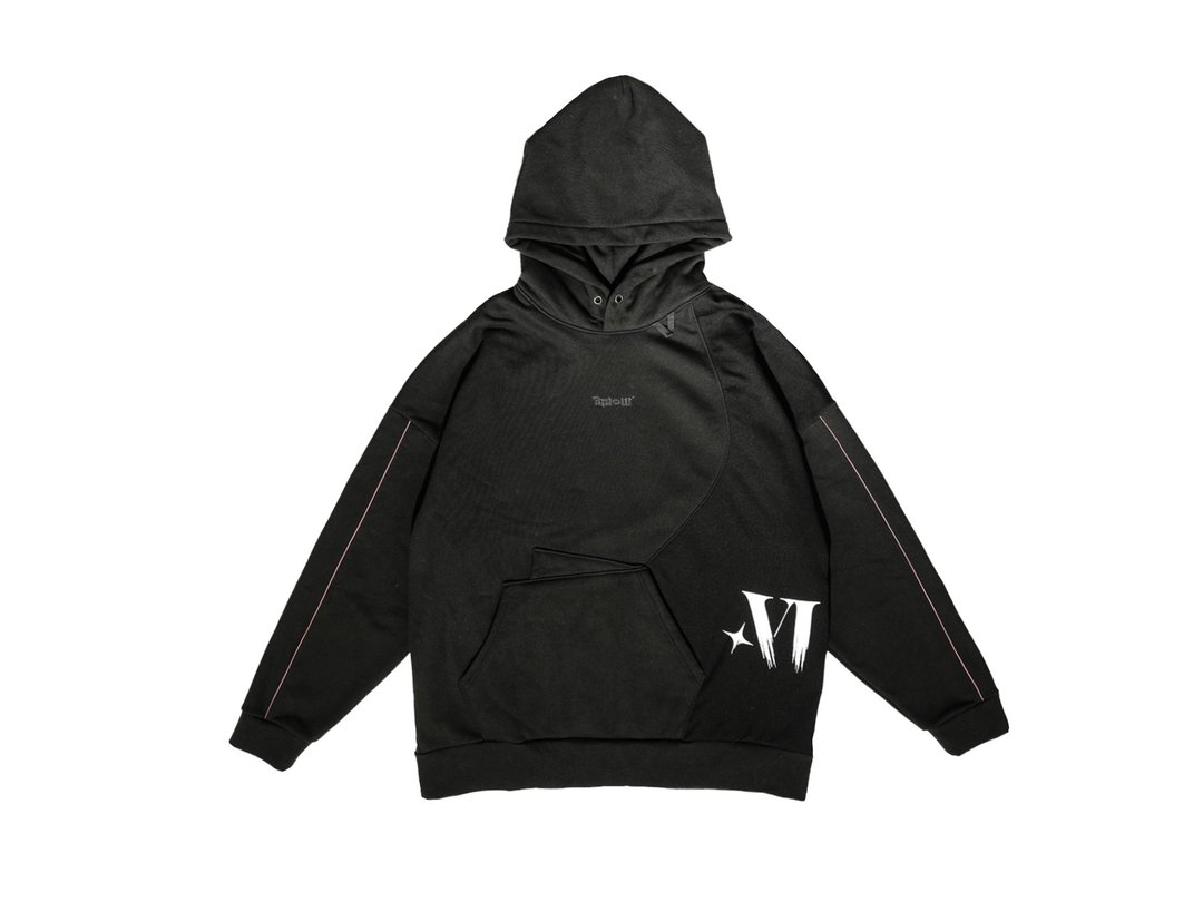 .67ARROW BLOCKADE_HOODIE_六周年典藏款帽T 长袖 保暖 大尺寸 - 中性连帽卫衣/T 恤 - 棉 黑色