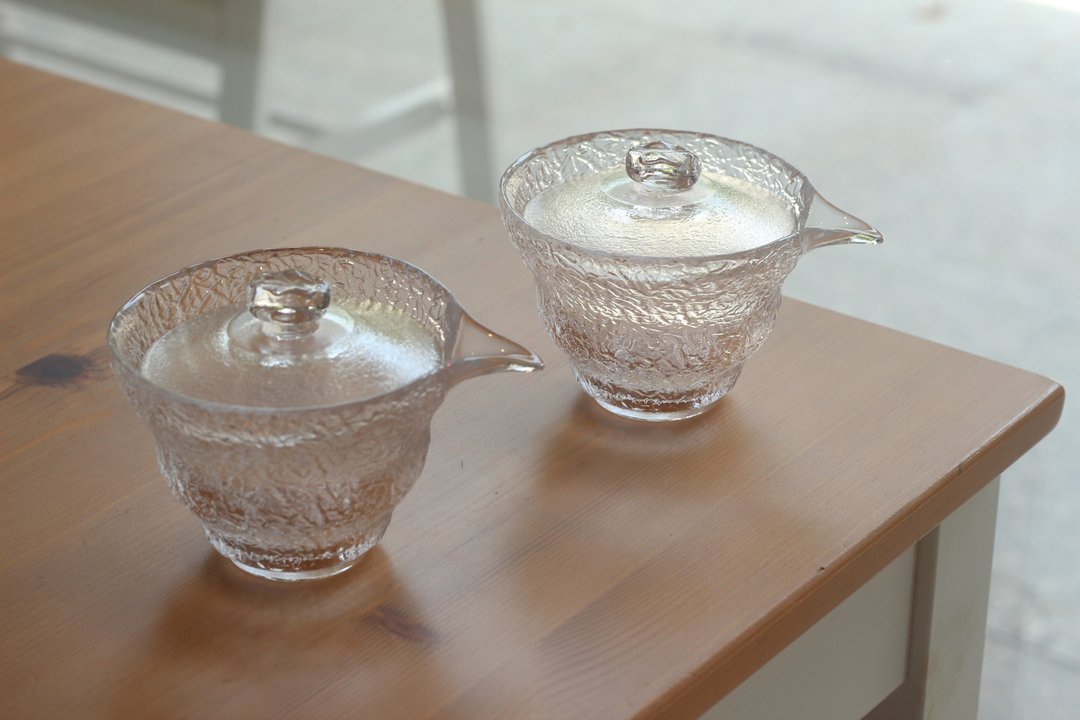 玻璃透明防烫盖碗 200ml 可当公道杯 - 茶具/茶杯 - 玻璃 