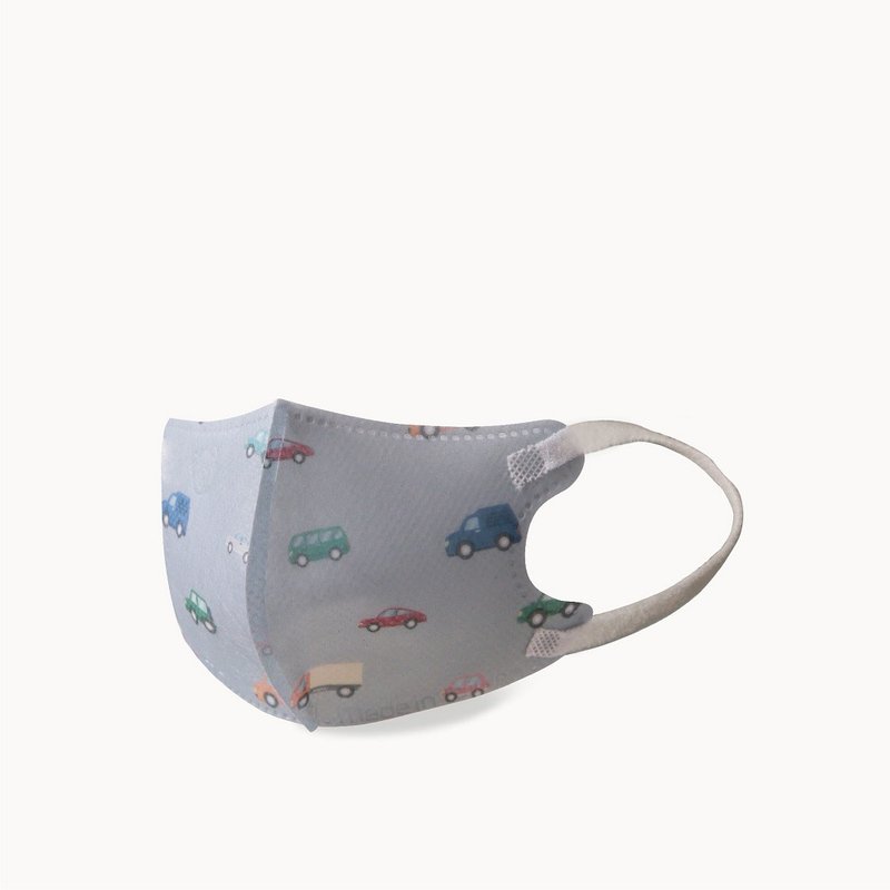 一心妇幼|一心一罩 儿童3D医用口罩-嫩婴 童年复古熊(12入/袋) - 口罩 - 聚酯纤维 卡其色