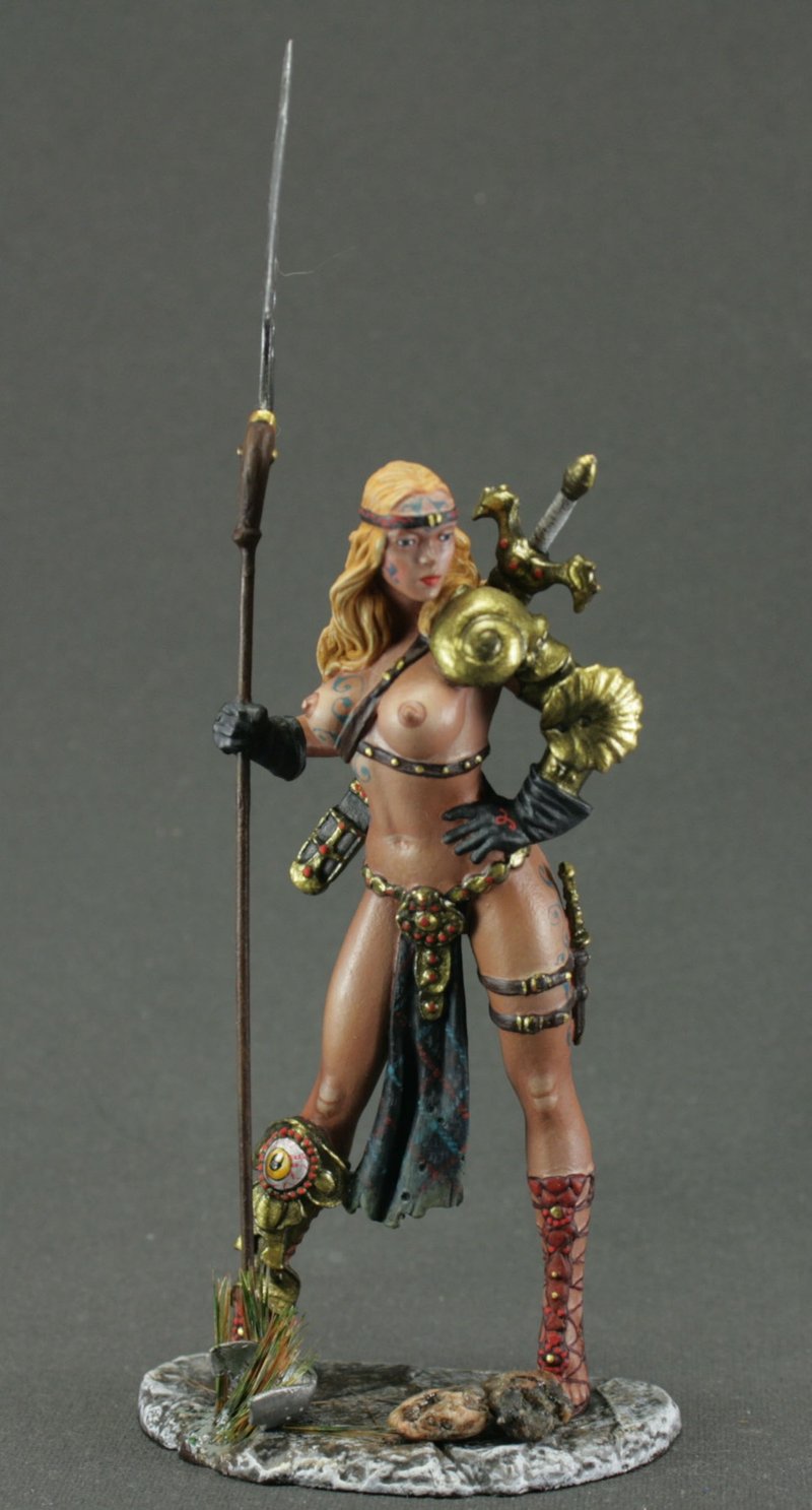 Girl Toy tin soldiers 80 mm Sheena. Pegaso girls. PIN UP. Collection Miniature - 玩偶/公仔 - 其他金属 蓝色