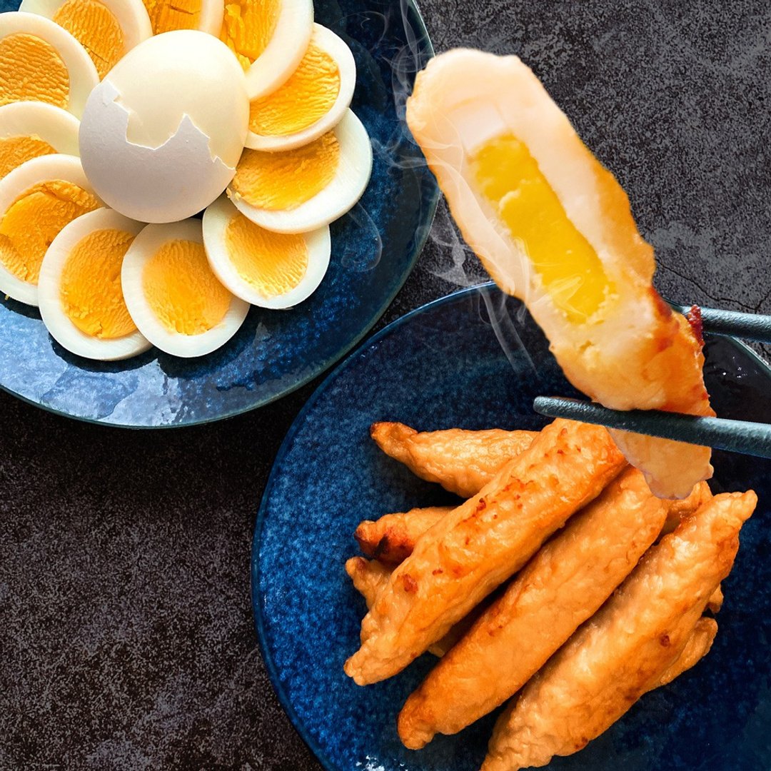 【东港阿珠黑轮】手工蛋黄旗鱼黑轮(11条/包)(任选1/3/6/10包) - 料理包 - 其他材质 