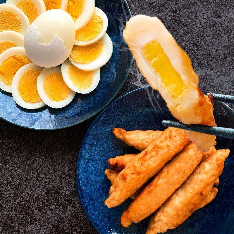 【东港阿珠黑轮】手工蛋黄旗鱼黑轮(11条/包)(任选1/3/6/10包) - 料理包 - 其他材质 