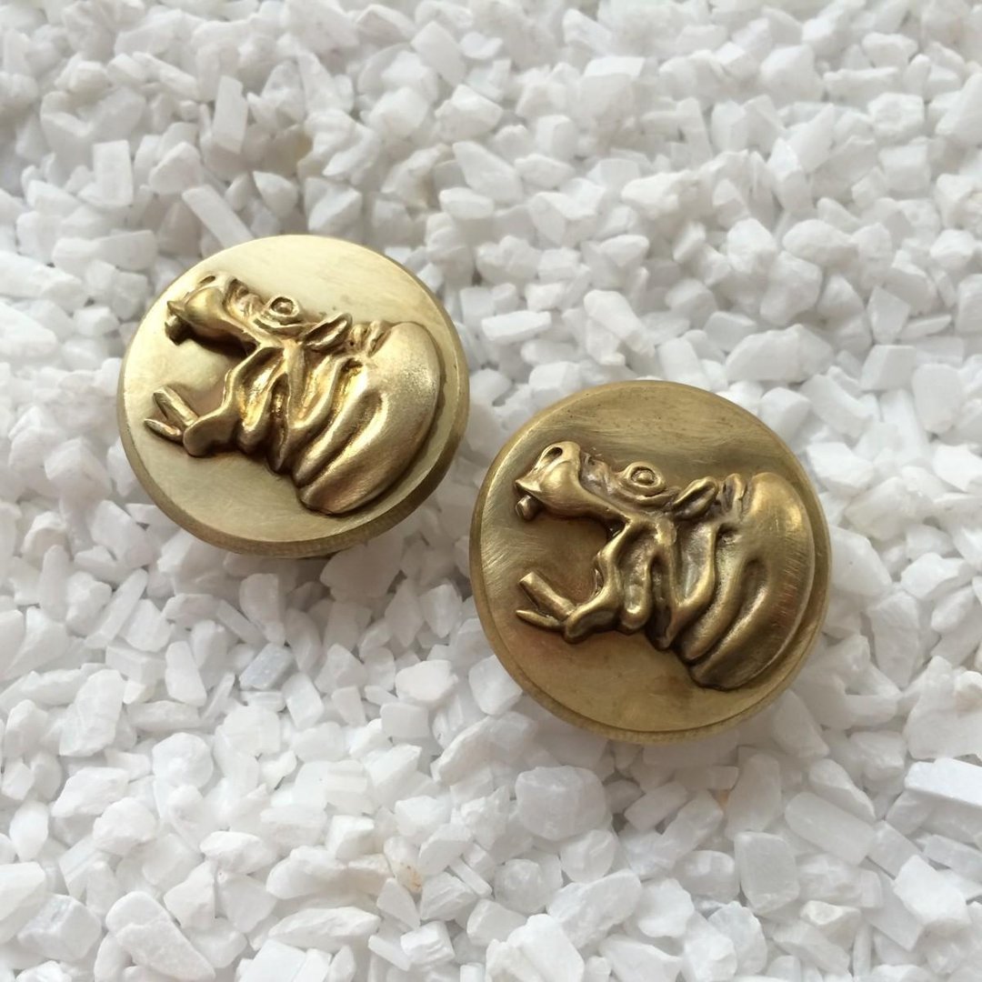 Bar end plugs - Hippopotamus (pair) - 其他 - 其他金属 金色