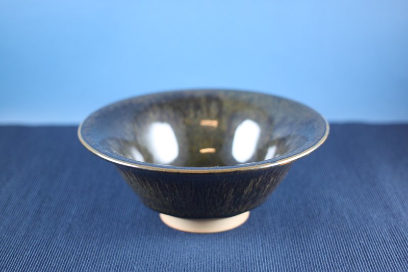 朽木纹天目大碗 莺歌名家叶敏祥手工作品 - 碗 - 陶 多色