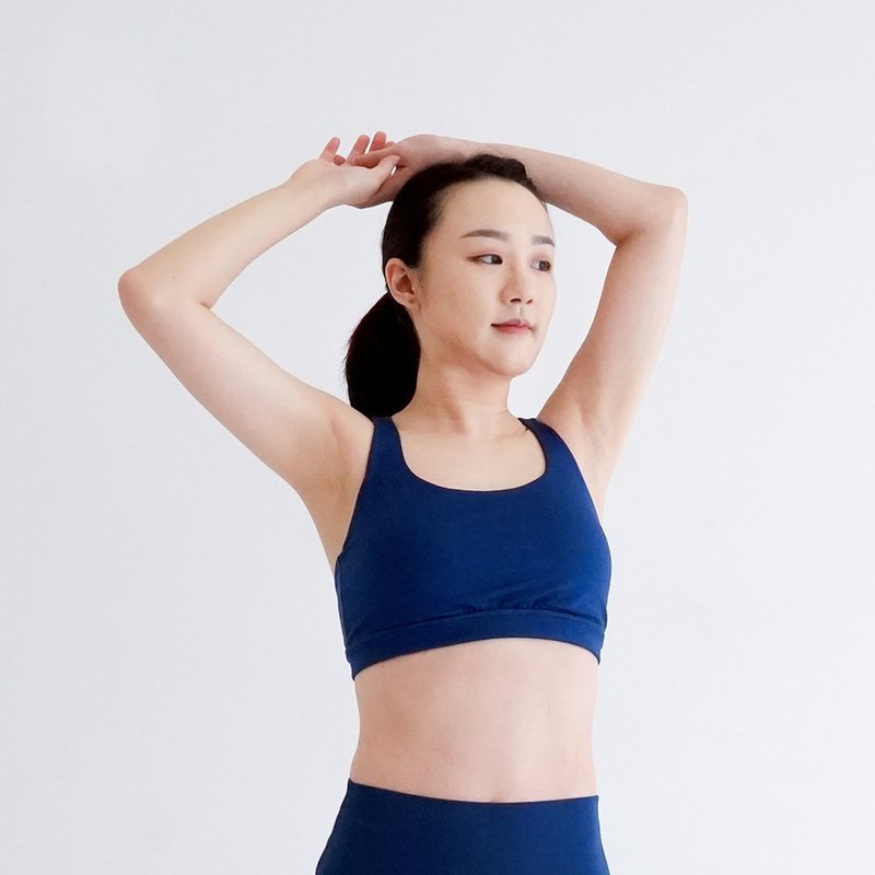 【Mukasa】FITNESS 美背支撑型运动内衣 - 电力蓝 - MUK-22061 - 女装运动内衣 - 其他材质 蓝色