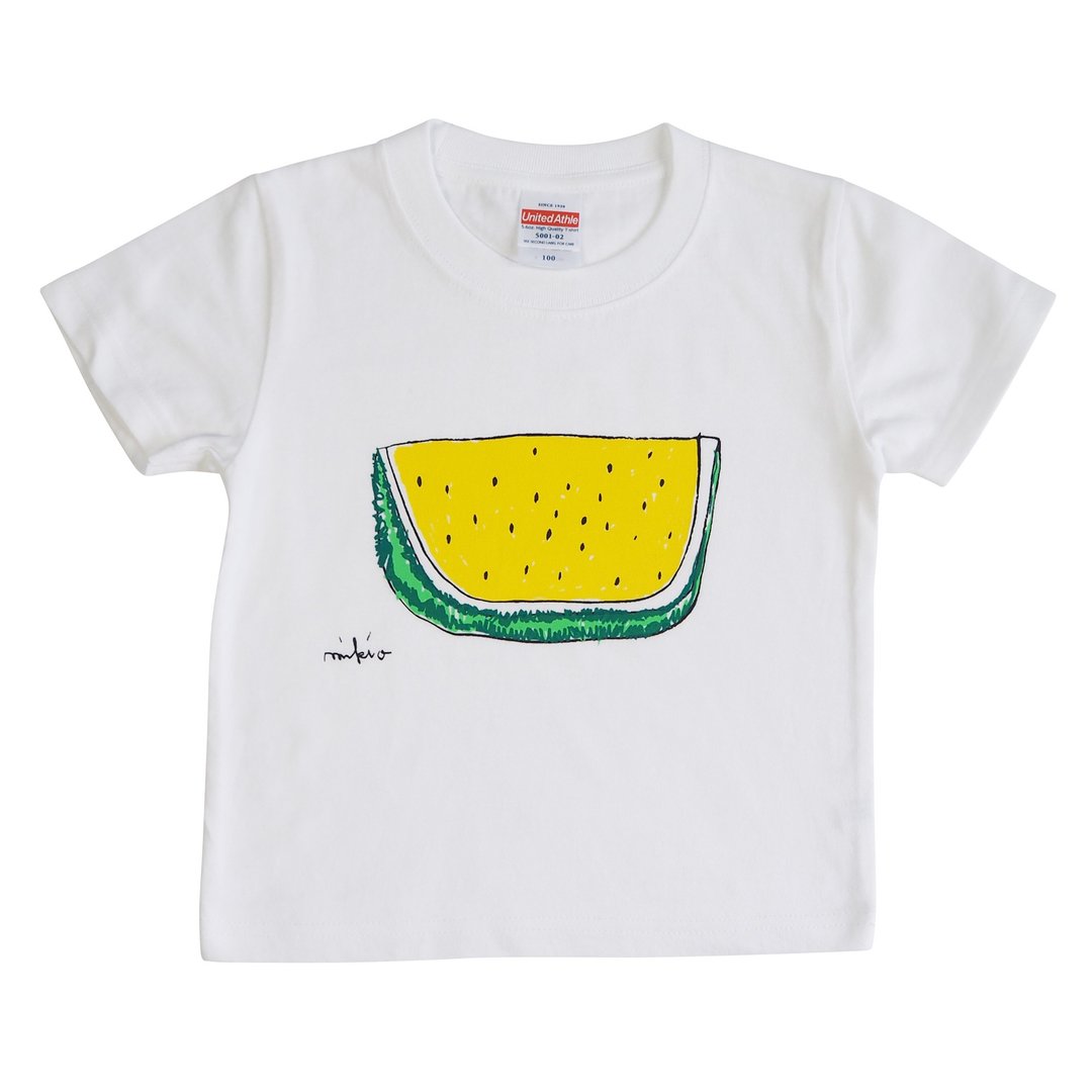 Watermelon Baby Kids T-shirt Yellow - 童装上衣 - 棉 黄色