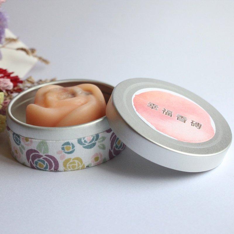 幸福香砖-精油扩香 - 香薰/精油/线香 - 植物．花 粉红色