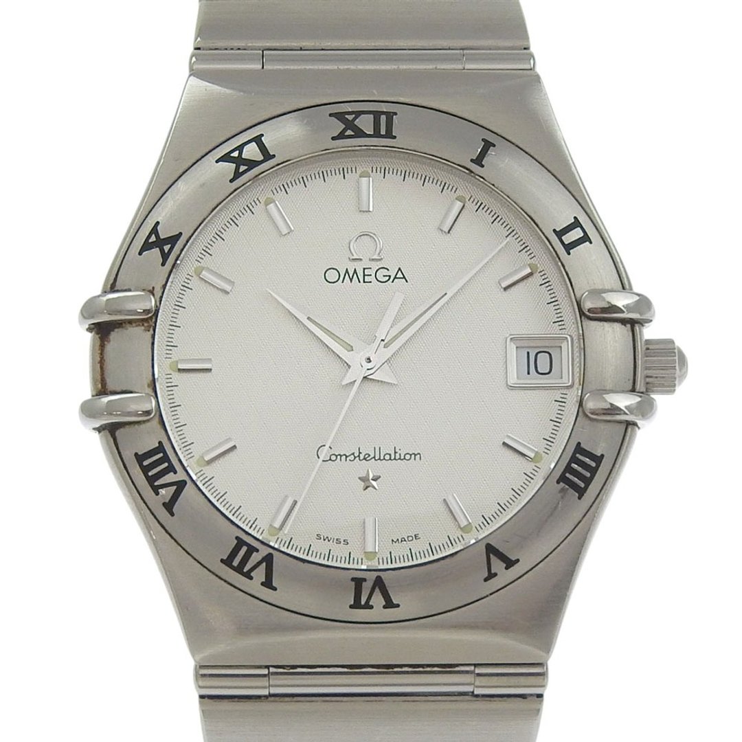 【日本直送】欧米茄 OMEGA Constellation 腕表 cal.1532 1512.30 不锈钢 石英 指针式显示  குறிப்பி盘 男款【二手】 - 女表 - 不锈钢 白色