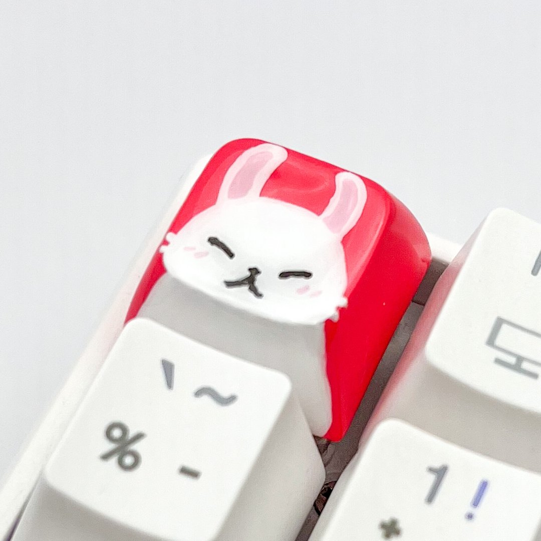 XDA keycap white rabbit - 电脑配件 - 塑料 粉红色