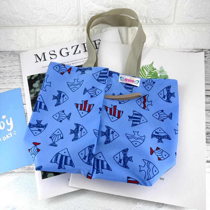 S07-环保双杯乐享袋 超轻量饮料袋 一杯=二杯 早餐袋 二格袋 - 手提包/手提袋 - 防水材质 