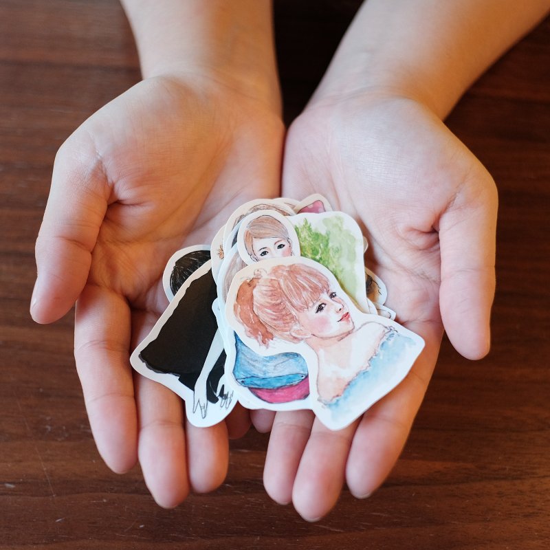 单张贴纸凑一堆 11入贴纸组 - 贴纸 - 纸 