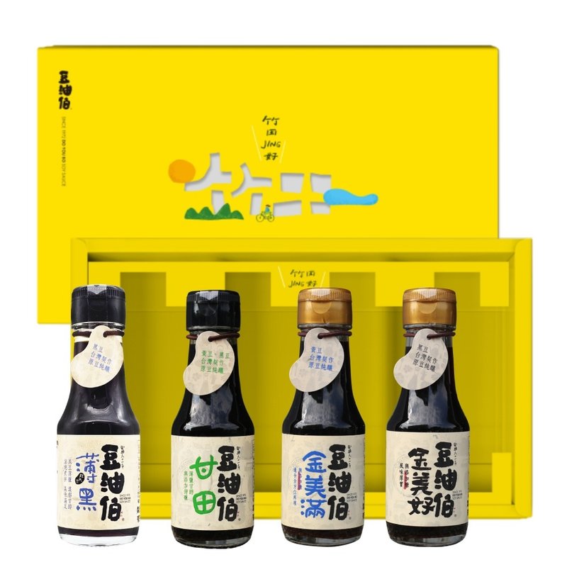 【过年年节礼盒】 豆油伯 竹田jing酱油礼盒(热销推荐) - 酱料/调味料 - 玻璃 咖啡色
