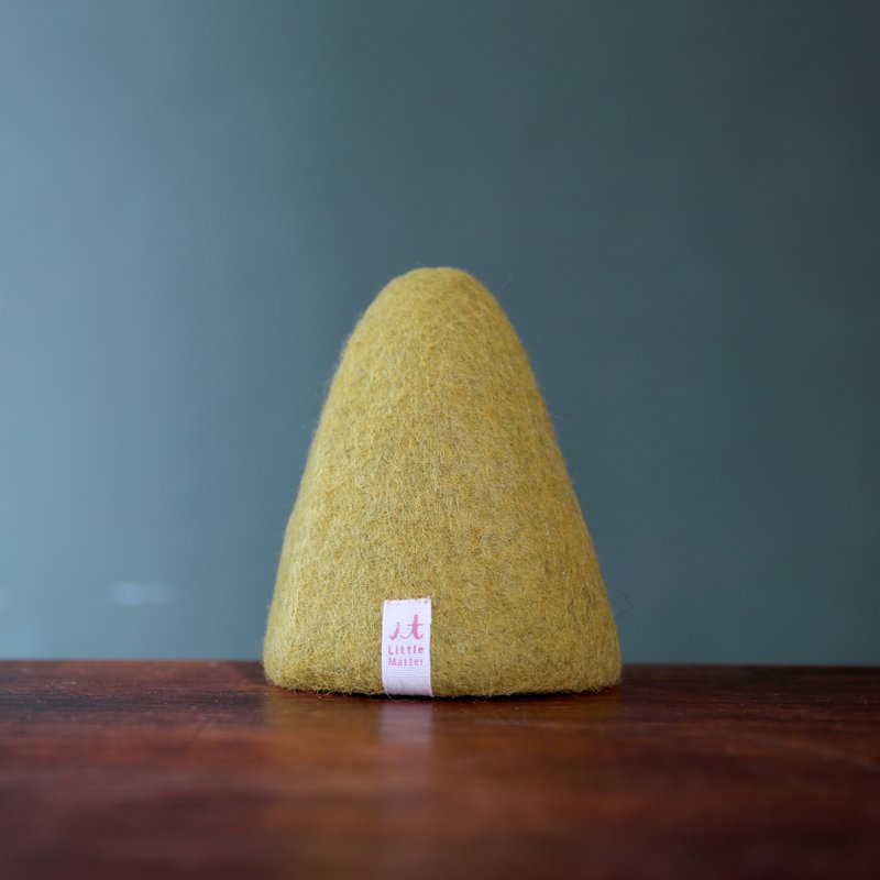 羊毛毡花瓶/6 月・棱线那头/箭竹林绿 M - 花瓶/陶器 - 羊毛 