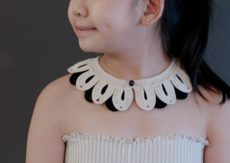 POPOPB 领子饰物 CUDDLY02 – BLACK - 颈链 - 羊毛 