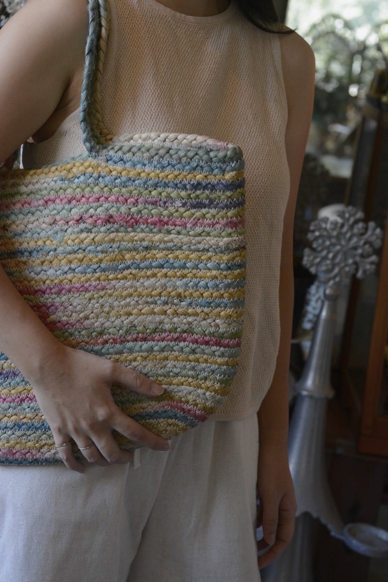 印度手工黄麻编织大容量托特包 - 微风 - 手提包/手提袋 - 其他材质 多色