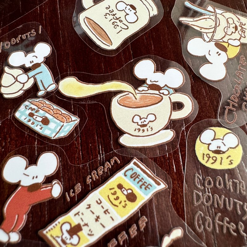 Café//PET胶带 - 纸胶带 - 塑料 白色
