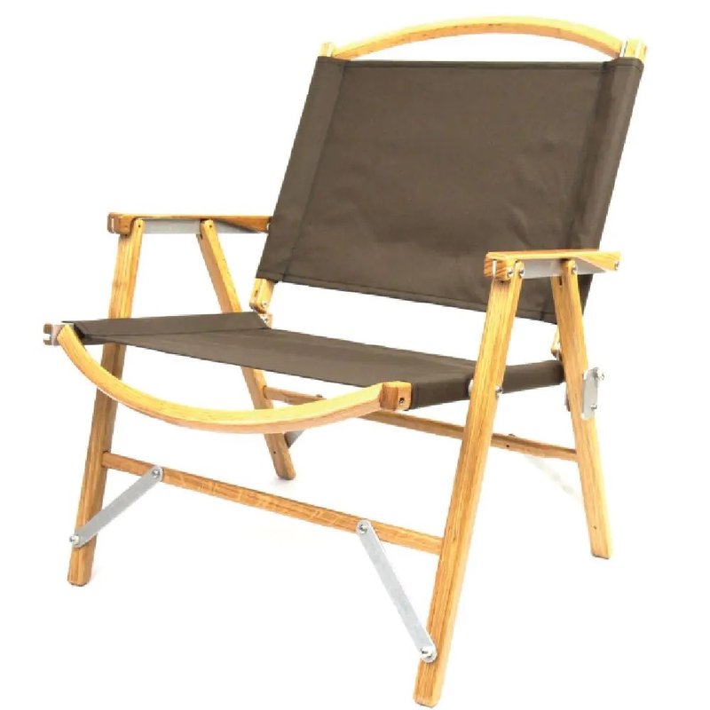 Kermit Wide Chair 白橡木克米特椅宽版(棕) 户外露营 休闲折叠椅 - 露营用品 - 木头 咖啡色