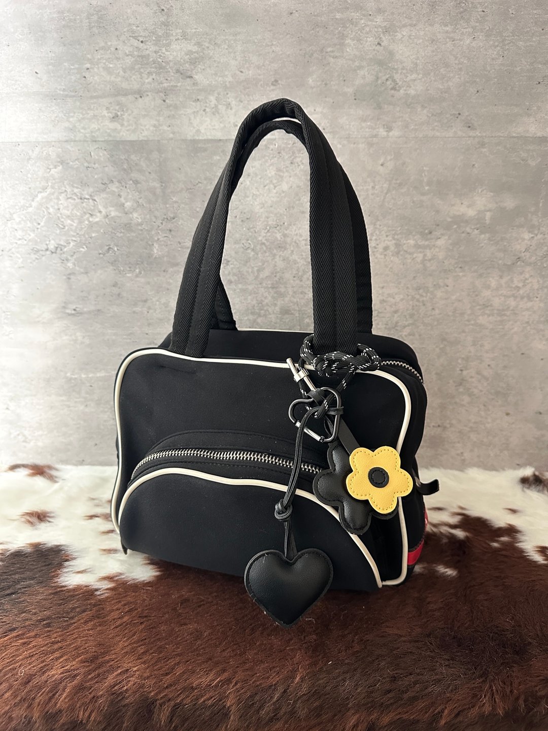 中古包 Prada 普拉达 限定黑色太空棉波士顿包 - 手提包/手提袋 - 尼龙 黑色