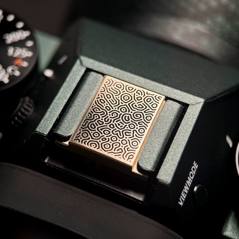 黄铜精雕热靴盖,适用富士/索尼/尼康/佳能微单单反等 - 相机 - 铜/黄铜 