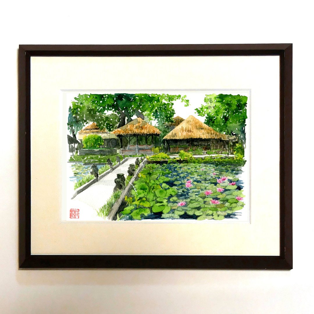 | 莲花咖啡馆 | 水彩画/复制品/镶框商品 - 海报/装饰画/版画 - 纸 