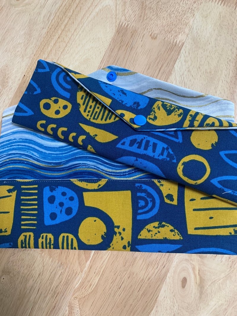 文青风环保纯棉筷袋 关于爱情 大海蓝 马雅文明 日本 潮物 收纳 - 收纳用品 - 棉．麻 蓝色