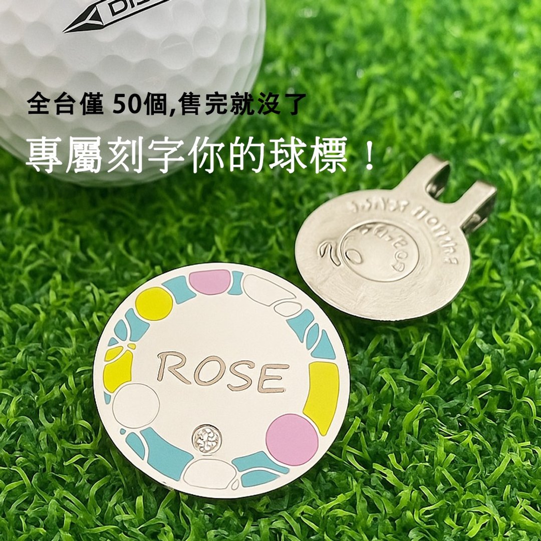 【FulgorJewel】高尔夫球标 定制专属球标 磁吸式帽夹 泡泡款 - 运动配件 - 不锈钢 银色