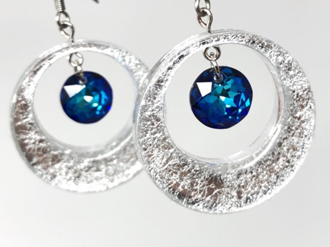 Water Planet Earrings & Clip-On - 耳环/耳夹 - 塑料 