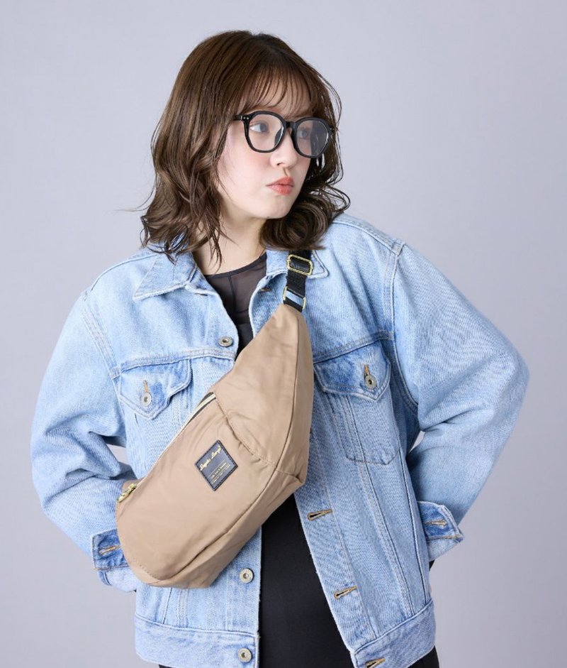 Legato Largo 防泼水 轻巧贴身旅行防盗手袋 米色 LH-V0181 - 侧背包/斜挎包 - 聚酯纤维 卡其色