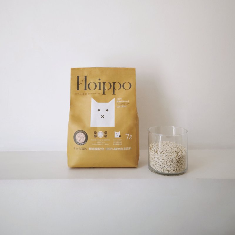 日牌Hoippo|天然豆腐砂|除臭酵母菌添加|无奶味豆腐砂|环保包装 - 猫砂/猫砂垫 - 其他材质 