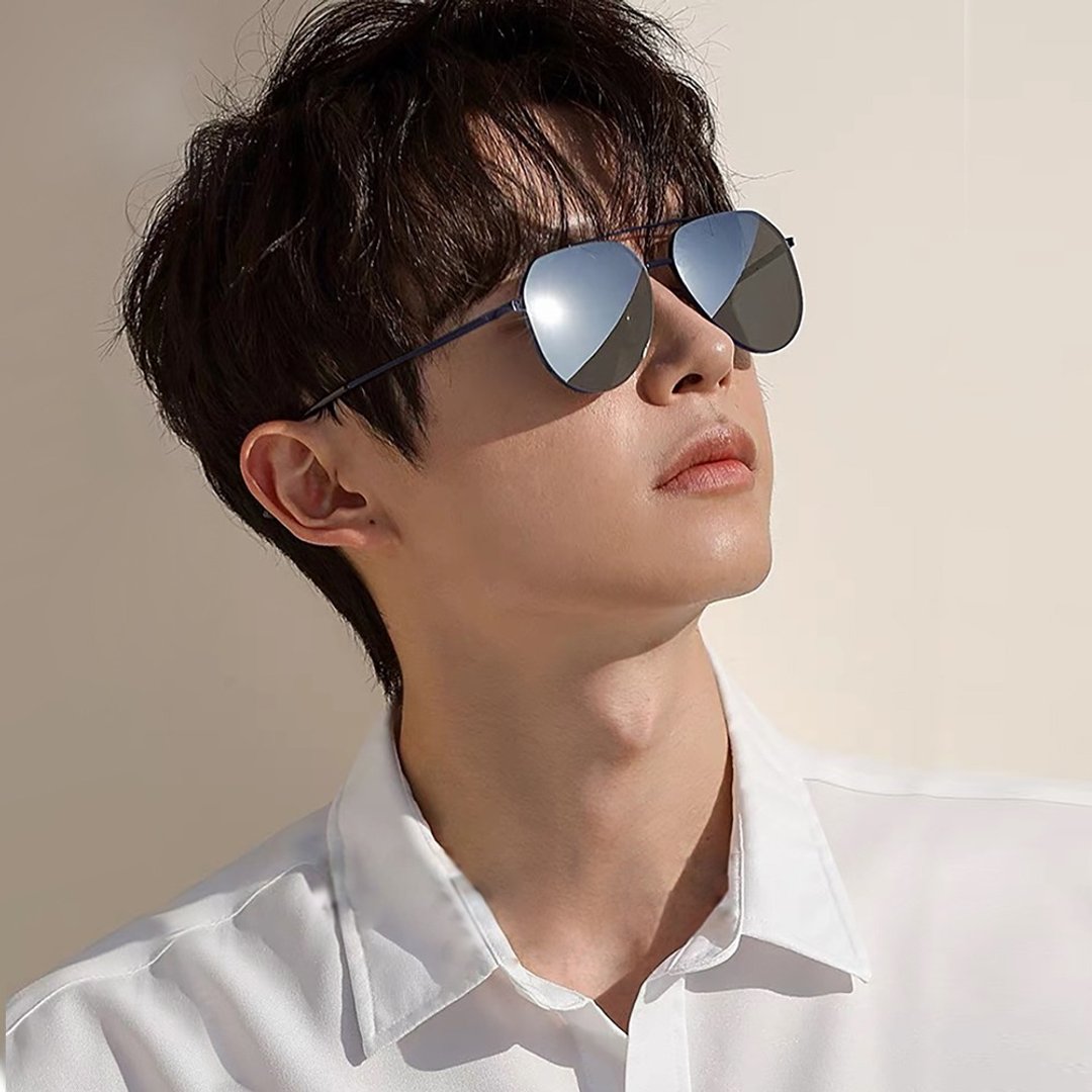 时尚舒适弹力宝丽来飞官宝丽来偏光墨镜│UV400太阳眼镜-2色 - 墨镜 - 其他金属 黑色