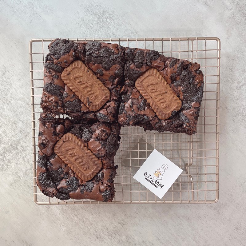 脆皮布朗尼 - 蛋糕/甜点 - 新鲜食材 咖啡色