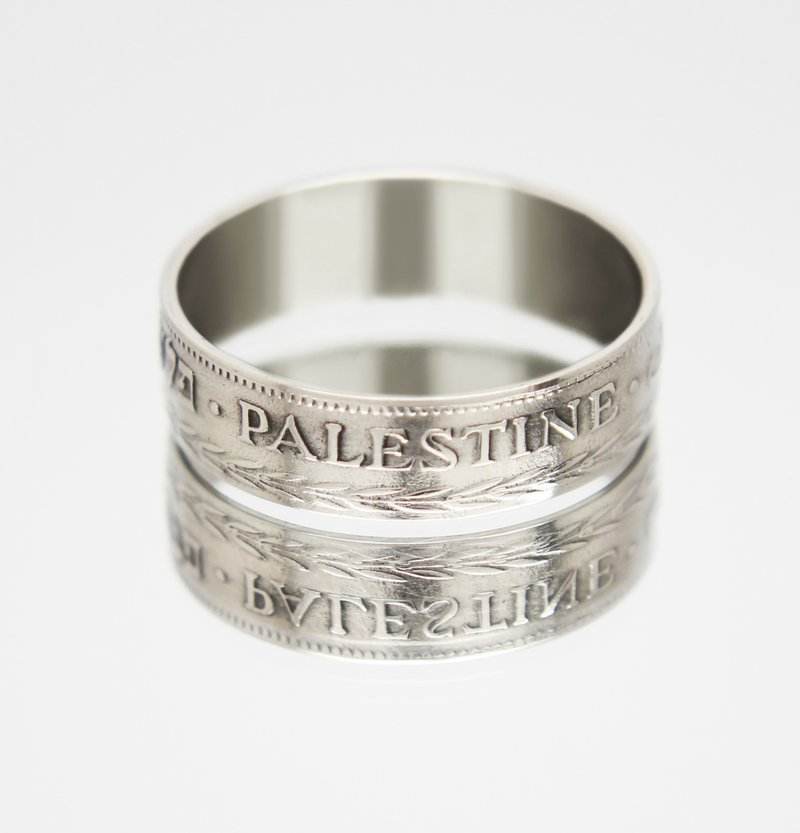 巴勒斯坦钱币戒指 5 miles 1927-1946 钱币戒指 男士钱币戒指 女士钱币戒指 - 戒指 - 其他金属 