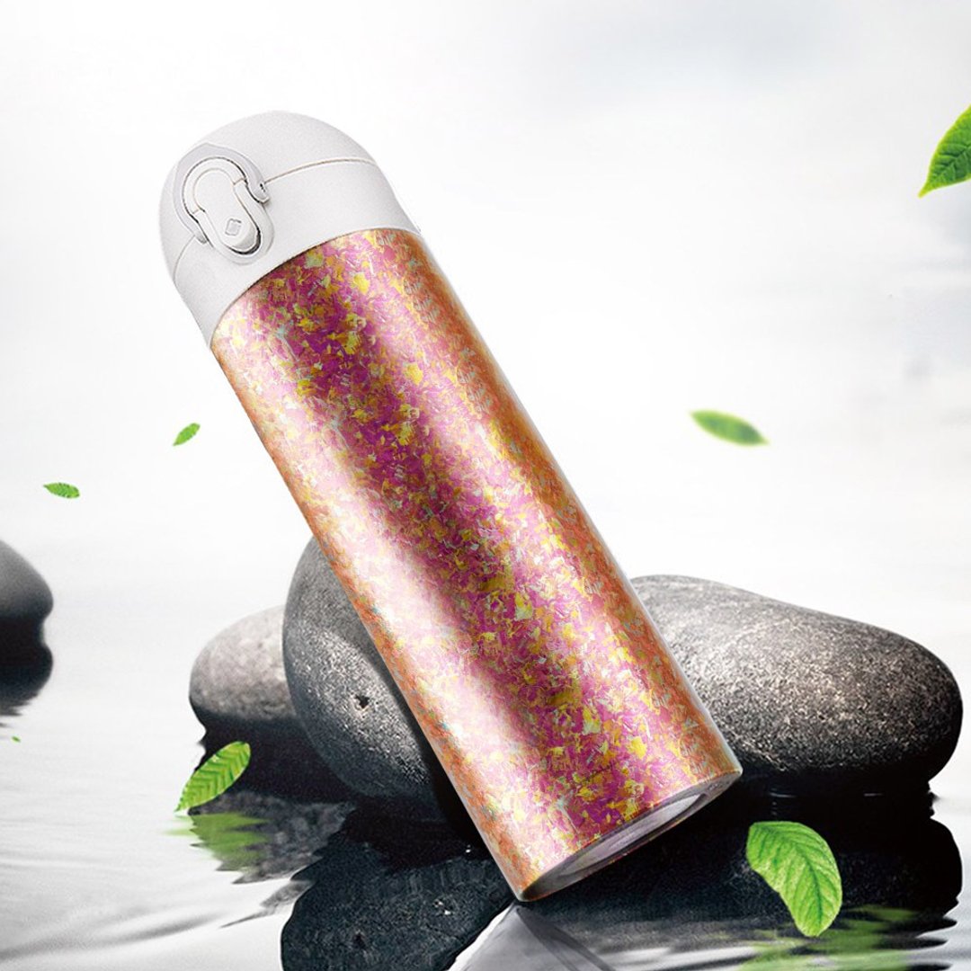 Ti-living 纯钛抗菌真空保温-随手杯-450ml-珊瑚粉 - 保温瓶/保温杯 - 其他金属 粉红色